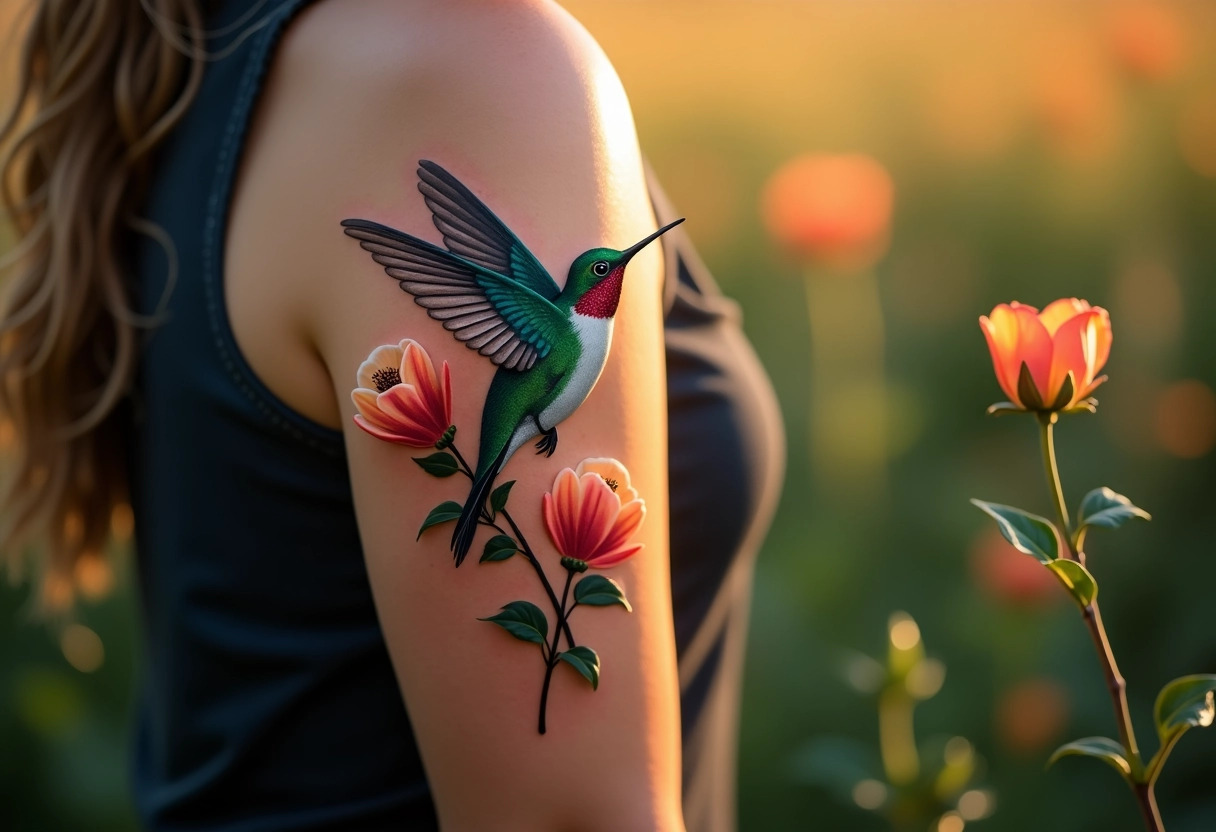 Tatouage colibri signification : symbole de la joie de vivre - Masca Online